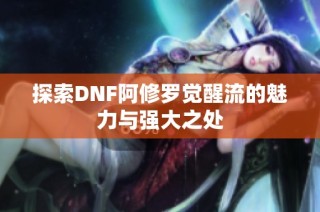 探索DNF阿修罗觉醒流的魅力与强大之处