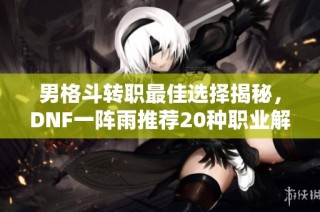 男格斗转职最佳选择揭秘，DNF一阵雨推荐20种职业解析！