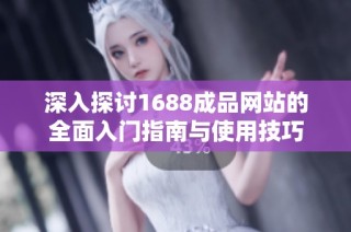 深入探讨1688成品网站的全面入门指南与使用技巧