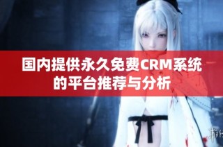 国内提供永久免费CRM系统的平台推荐与分析