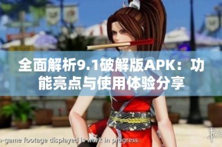 全面解析9.1破解版APK：功能亮点与使用体验分享