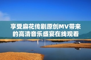 享受麻花传剧原创MV带来的高清音乐盛宴在线观看
