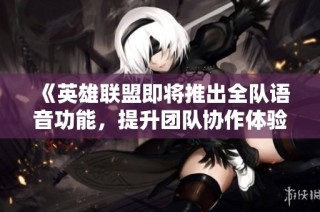 《英雄联盟即将推出全队语音功能，提升团队协作体验》
