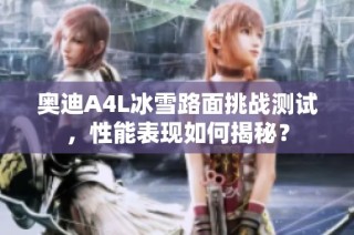 奥迪A4L冰雪路面挑战测试，性能表现如何揭秘？