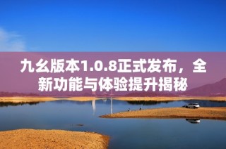 九幺版本1.0.8正式发布，全新功能与体验提升揭秘