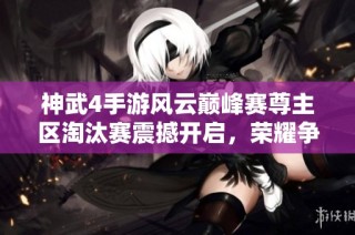 神武4手游风云巅峰赛尊主区淘汰赛震撼开启，荣耀争夺一触即发