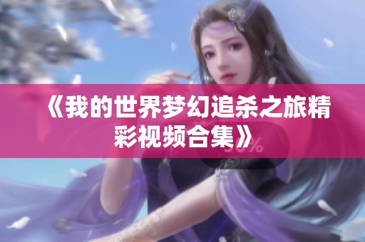 《我的世界梦幻追杀之旅精彩视频合集》