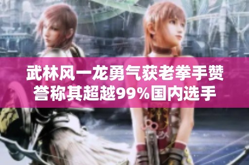 武林风一龙勇气获老拳手赞誉称其超越99%国内选手
