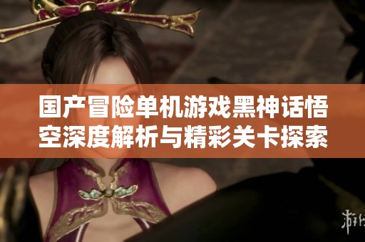 国产冒险单机游戏黑神话悟空深度解析与精彩关卡探索