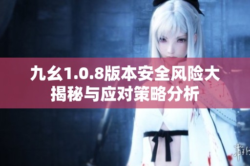 九幺1.0.8版本安全风险大揭秘与应对策略分析