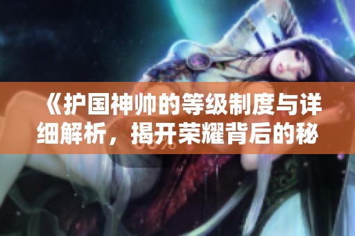 《护国神帅的等级制度与详细解析，揭开荣耀背后的秘密》