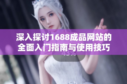 深入探讨1688成品网站的全面入门指南与使用技巧