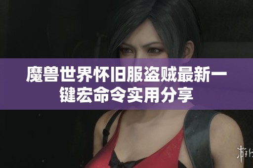 魔兽世界怀旧服盗贼最新一键宏命令实用分享