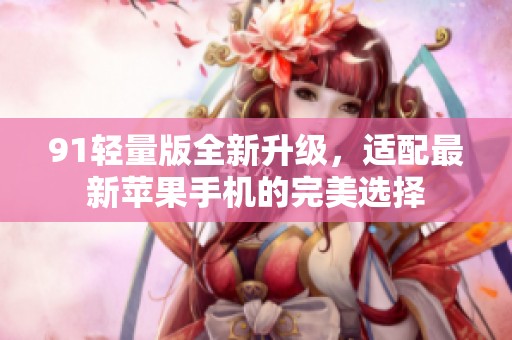 91轻量版全新升级，适配最新苹果手机的完美选择