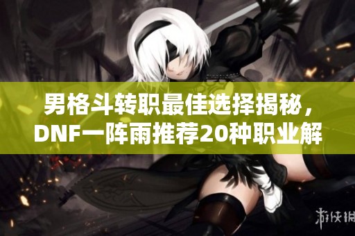 男格斗转职最佳选择揭秘，DNF一阵雨推荐20种职业解析！