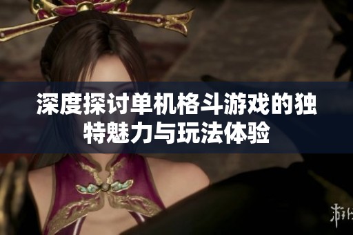 深度探讨单机格斗游戏的独特魅力与玩法体验