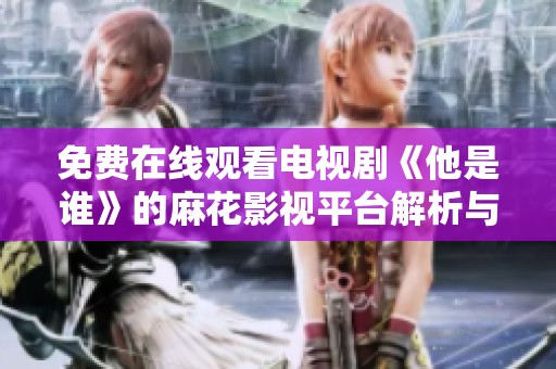 免费在线观看电视剧《他是谁》的麻花影视平台解析与推荐